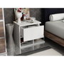 Hanah Home Yasso Mesilla de Noche Blanca